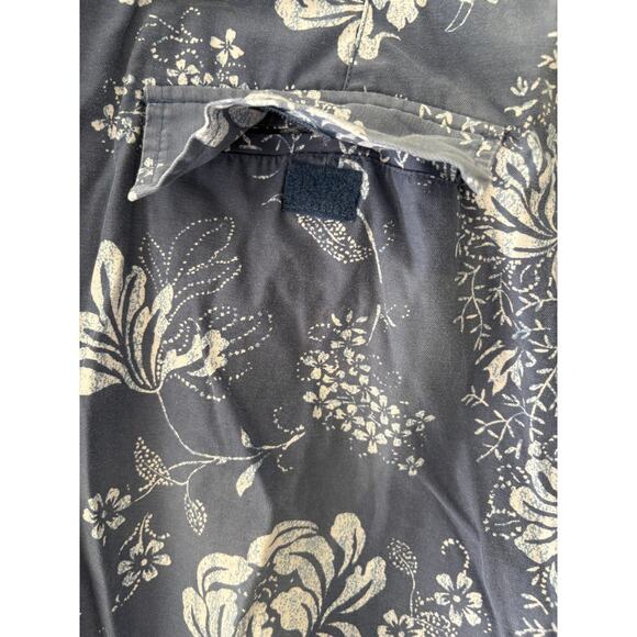 Faded Glory Capri Pants Womens XL Blue Cotton Blend Pockets hi Rise Flat Front - Picture 4 of 10